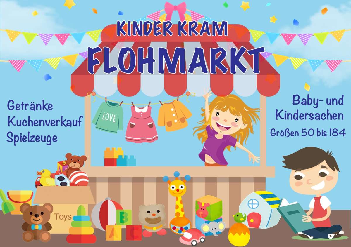 Baby- und Kindersachen Flohmarkt mit Cafeteriaverkauf
