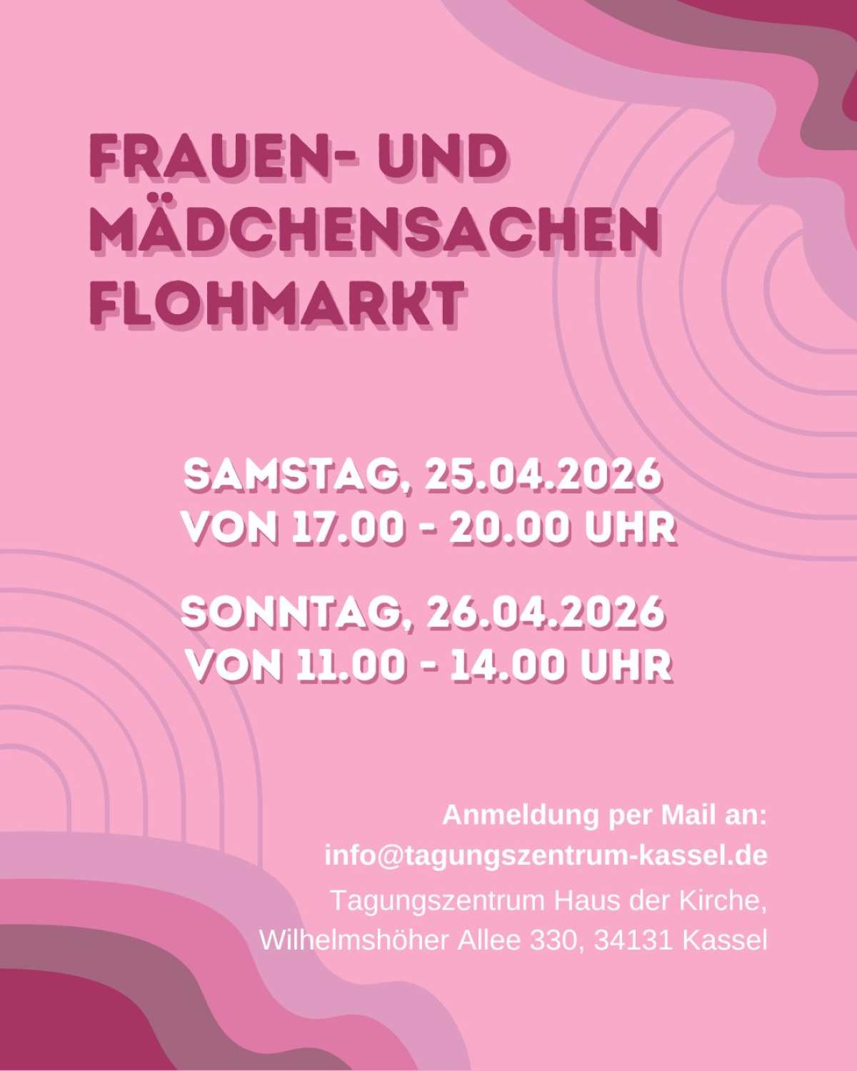 Großes Bild schließen! Frauen- und Mädchensachen Flohmarkt 2 Tage