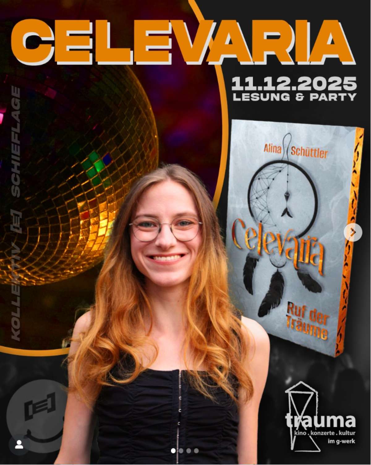 Großes Bild schließen! Lesung + Party