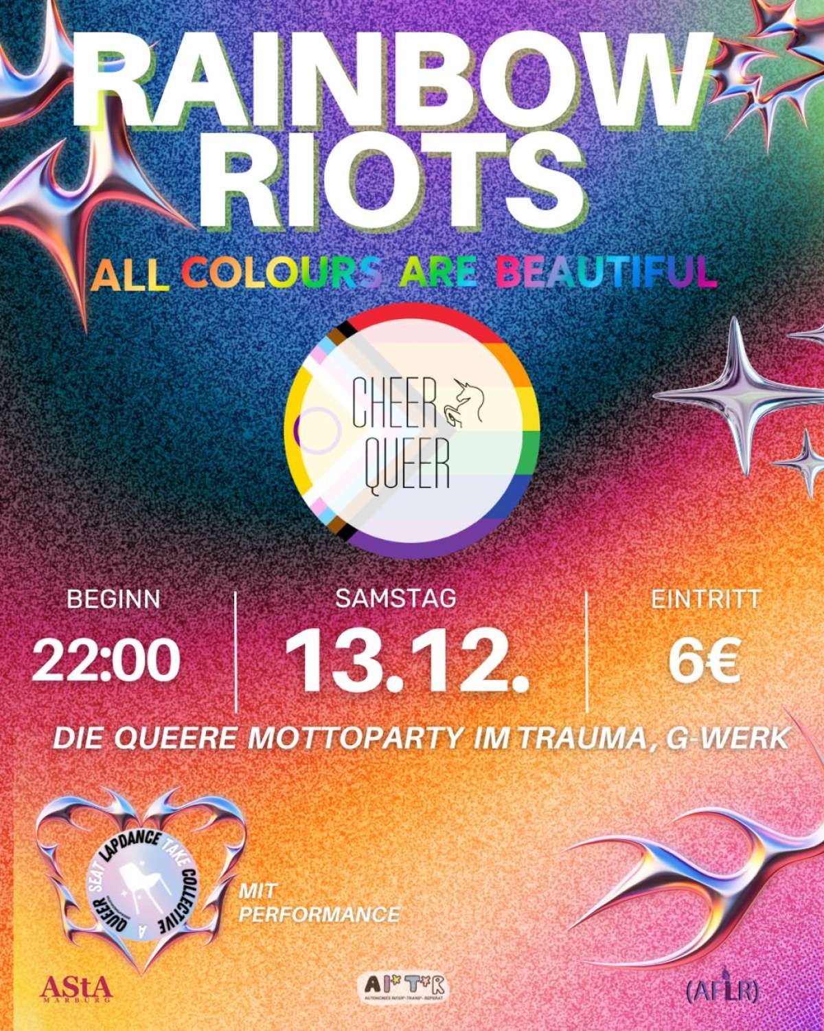 Großes Bild schließen! Cheer Queer - Rainbow Riots