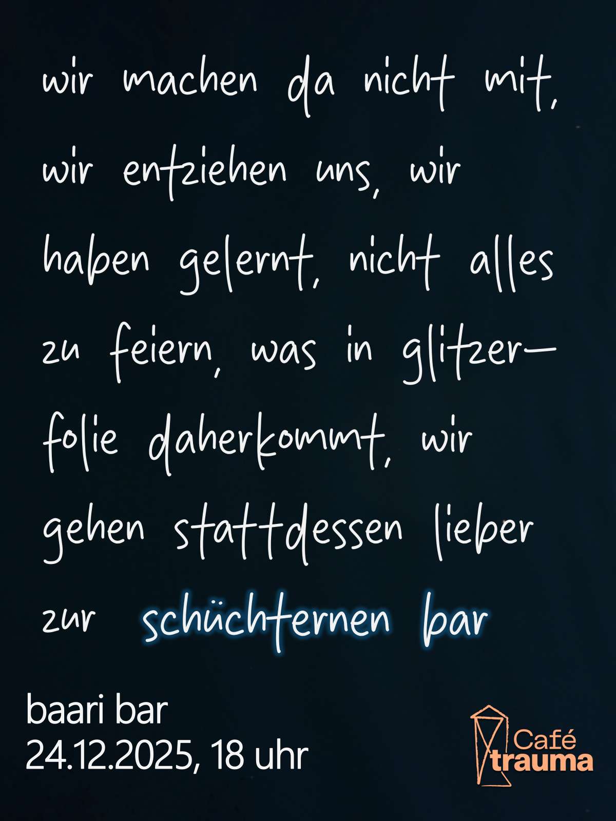 Großes Bild schließen! Schüchterne Bar