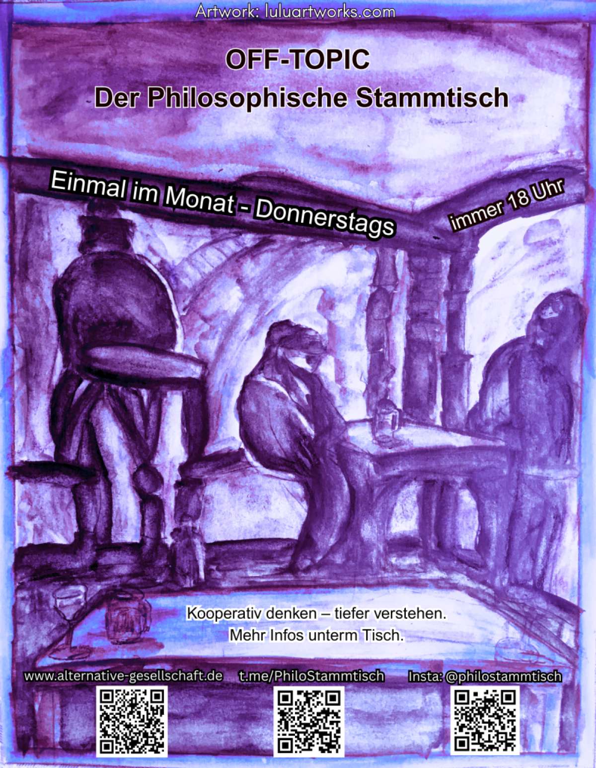 Großes Bild schließen! 39. Philosophischer Stammtisch - Schuld und Vergebung