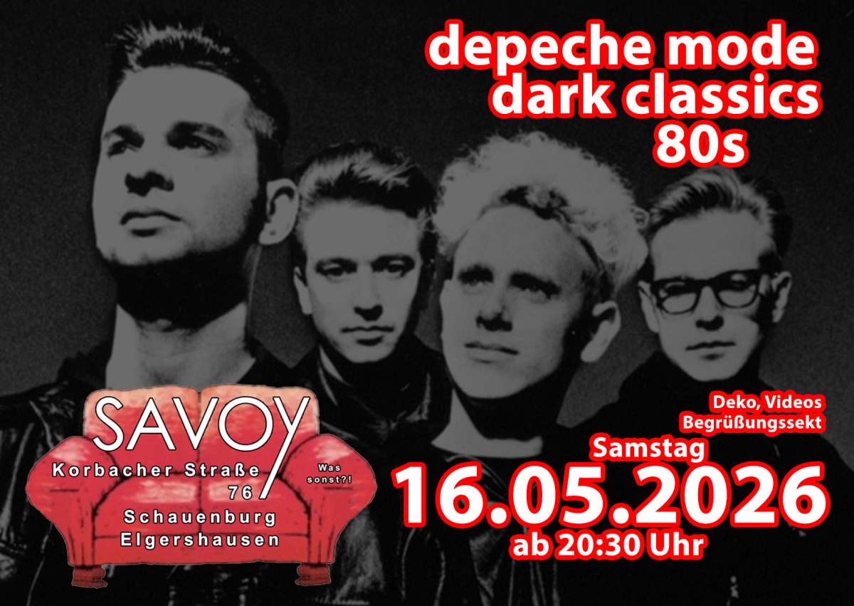 Depeche Mode, Dark Classics und 80er - Party