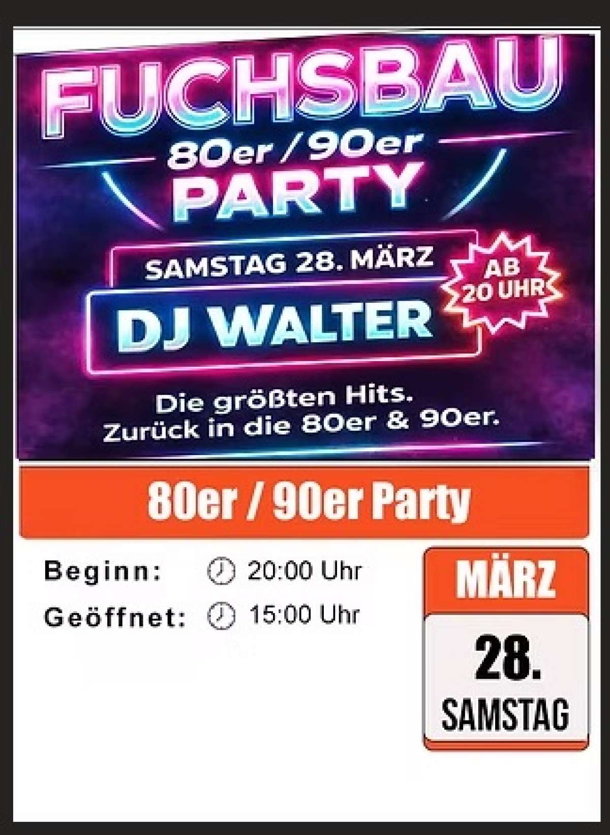 80er / 90er Party