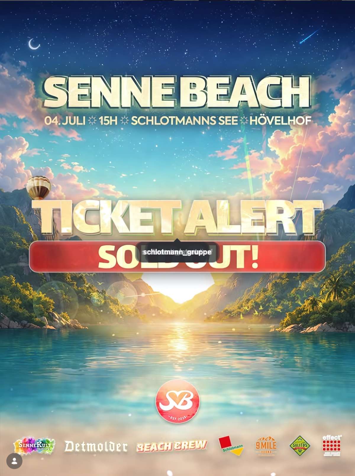 Senne Beach Festival 2026 - Ausverkauft!