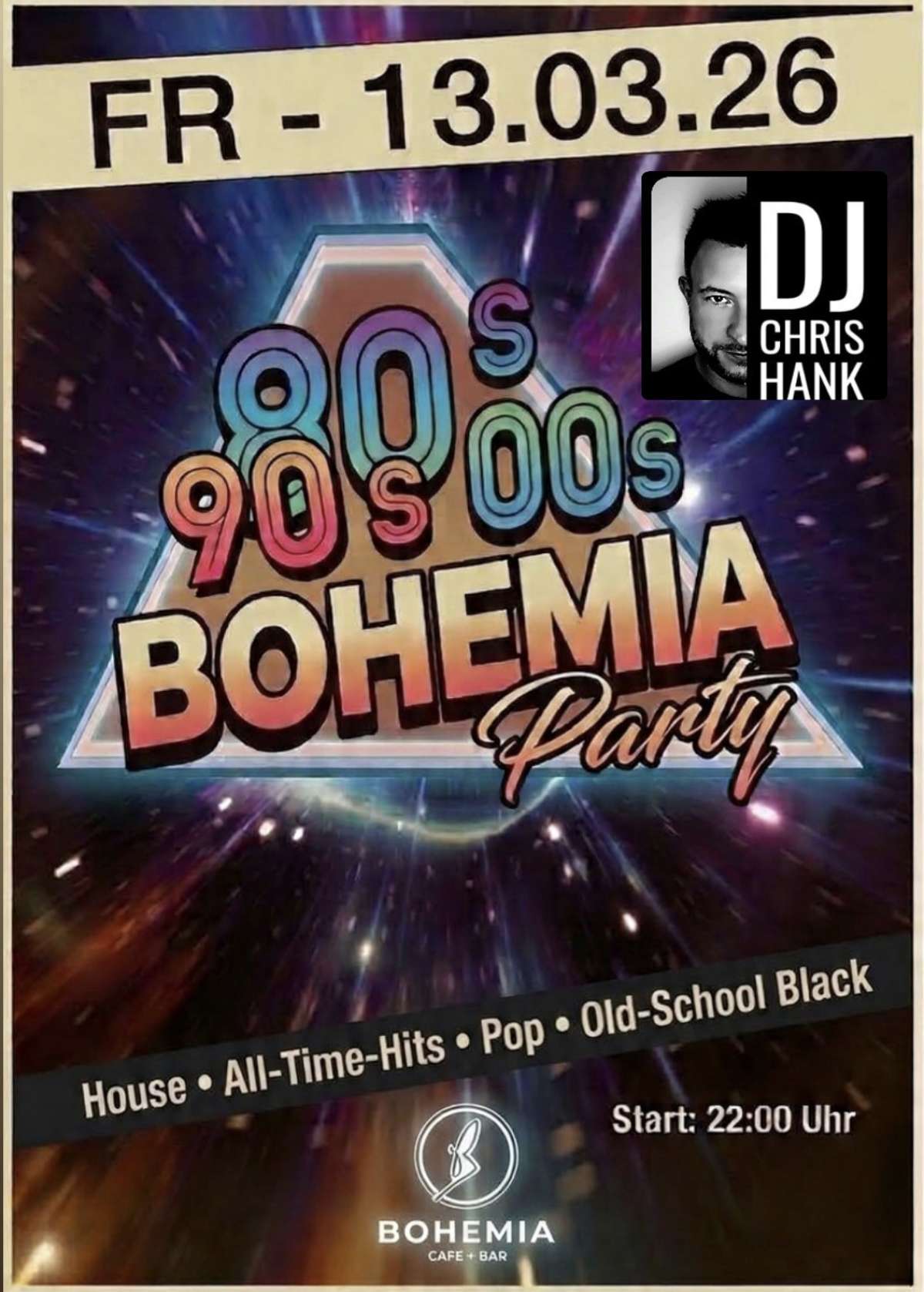 80s, 90s, 00s Bohemia Party