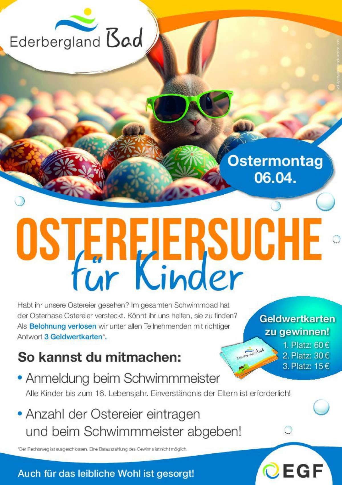 Ostereiersuche für Kinder