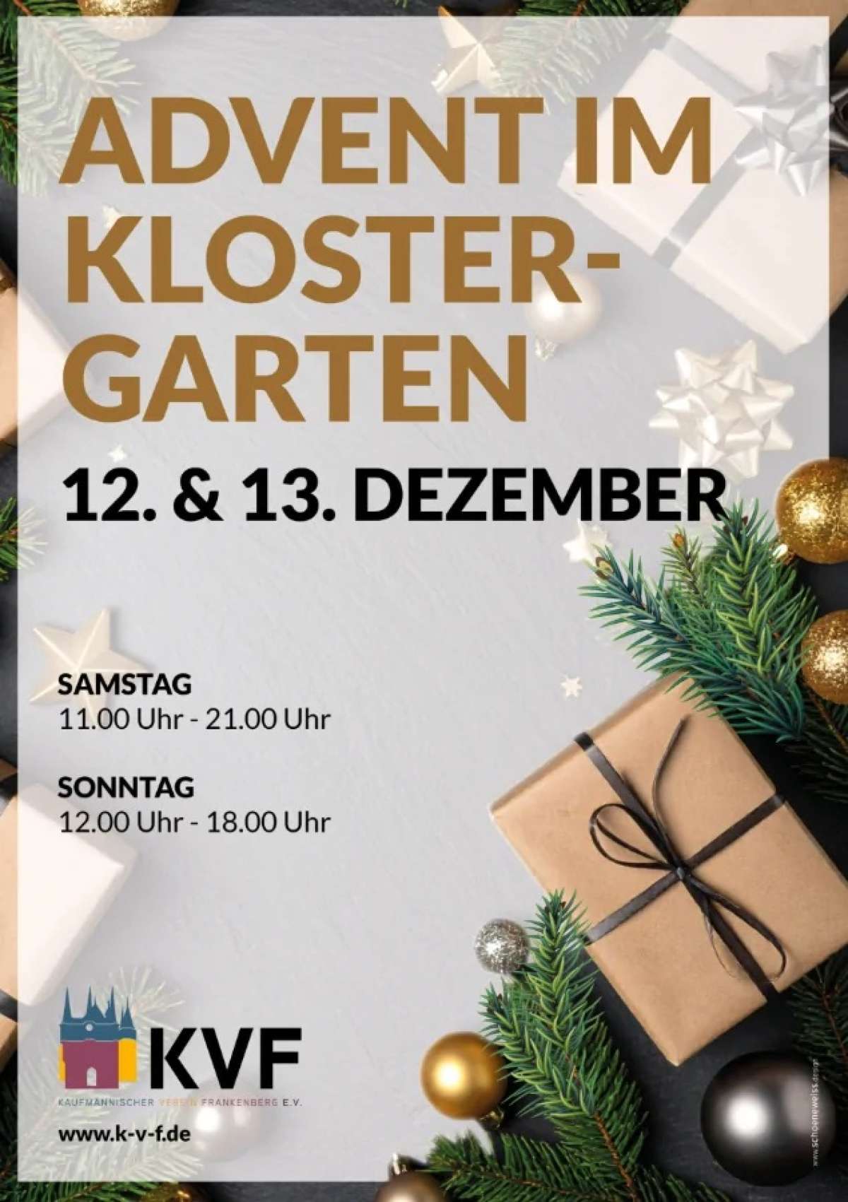 Großes Bild schließen! Advent im Klostergarten