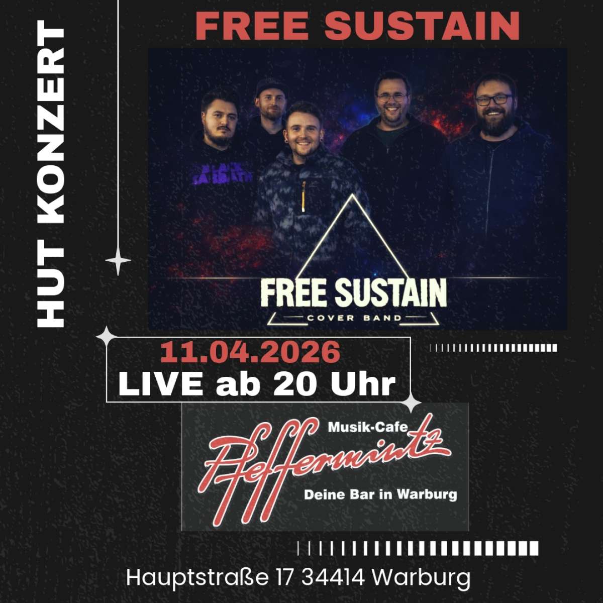 Großes Bild schließen! Hut Konzert