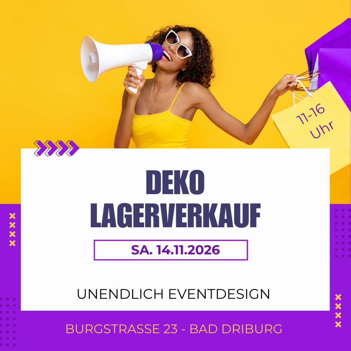 Deko-Lagerverkauf