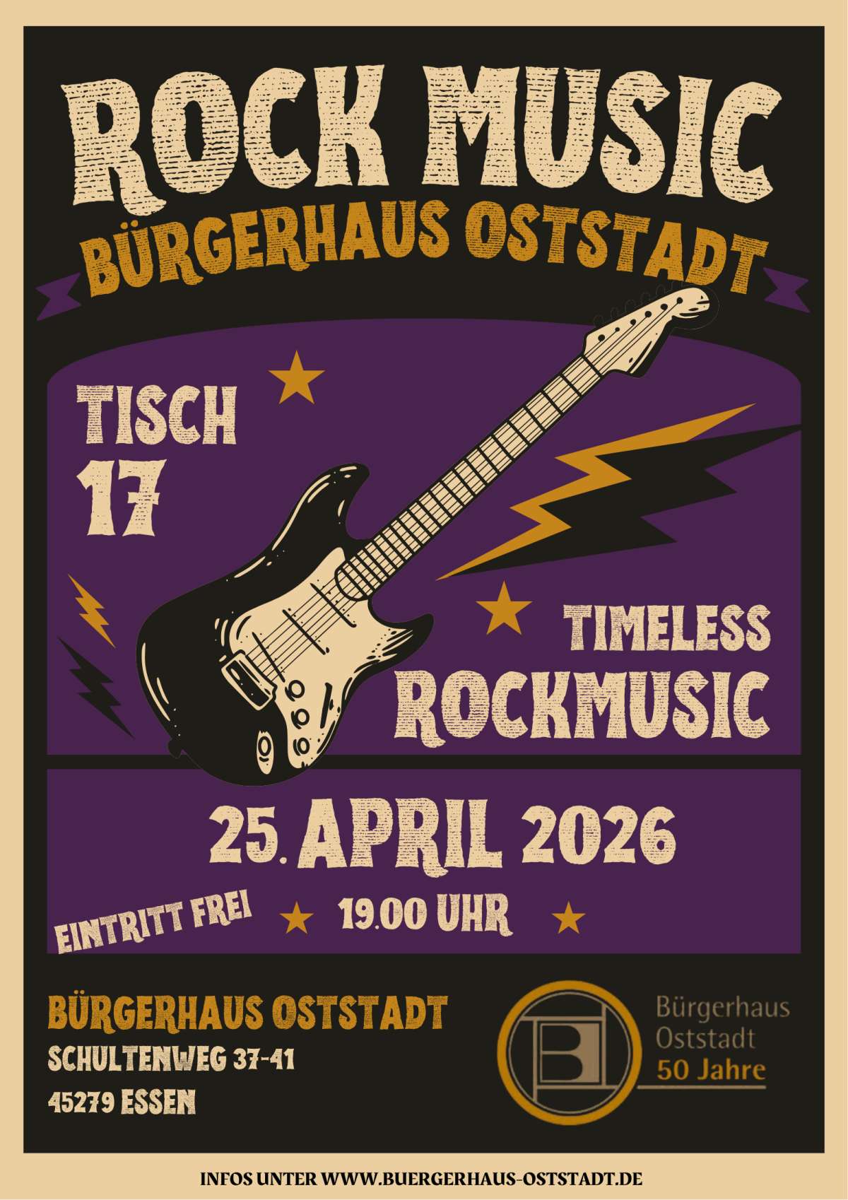 Rockmusic im Bürgerhaus