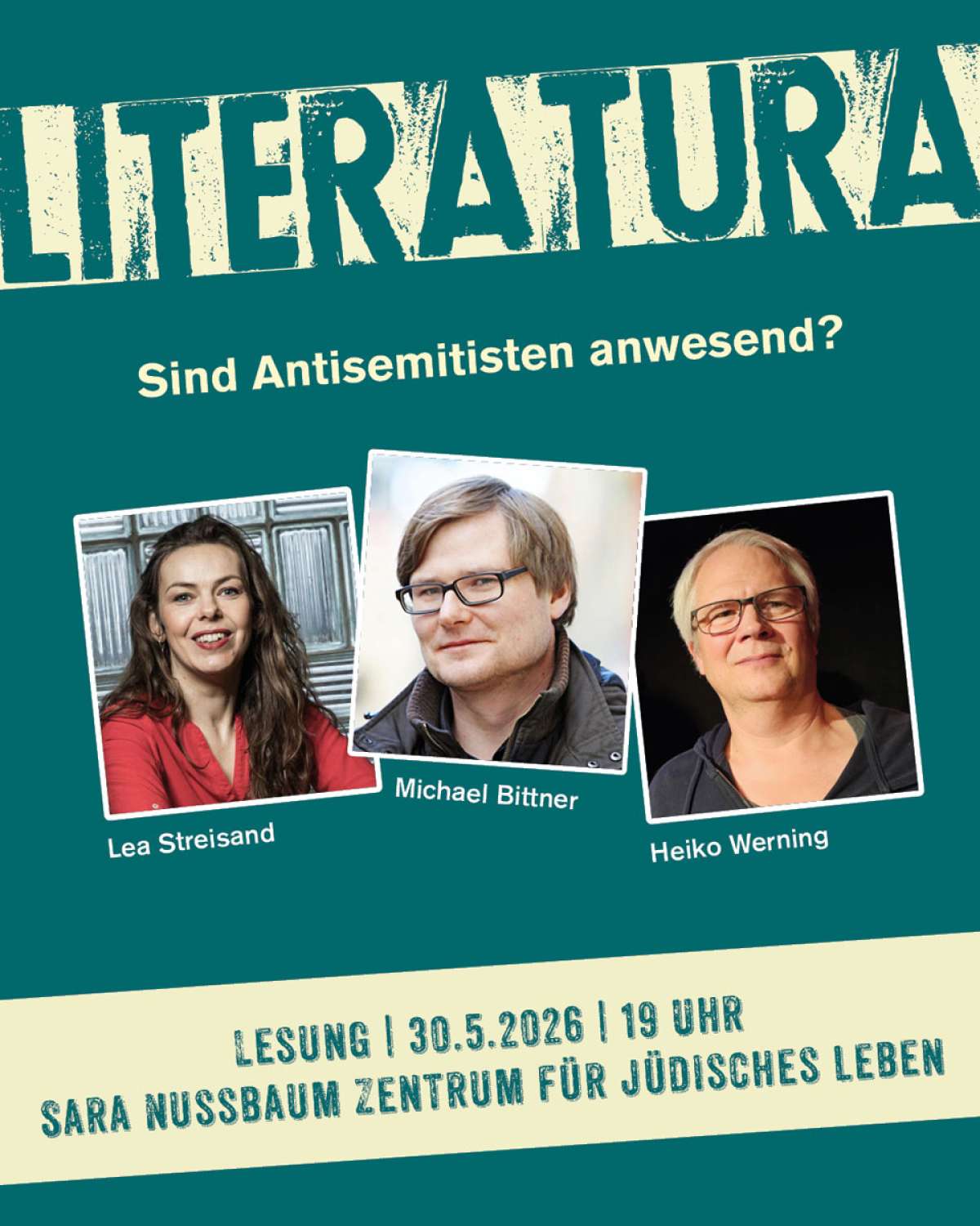 Literatura 2026 - Sind Antisemitisten anwesend