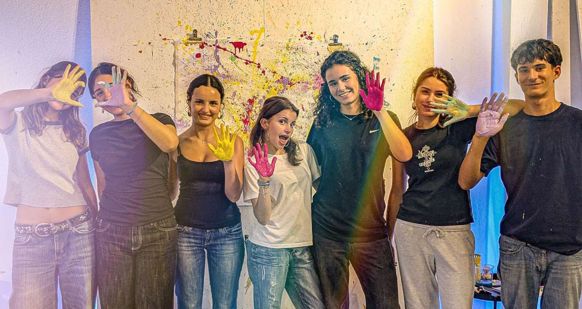 Großes Bild schließen! Action Painting Workshop