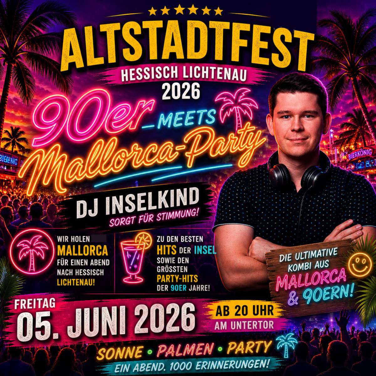 Großes Bild schließen! 90er & Mallorca-Party