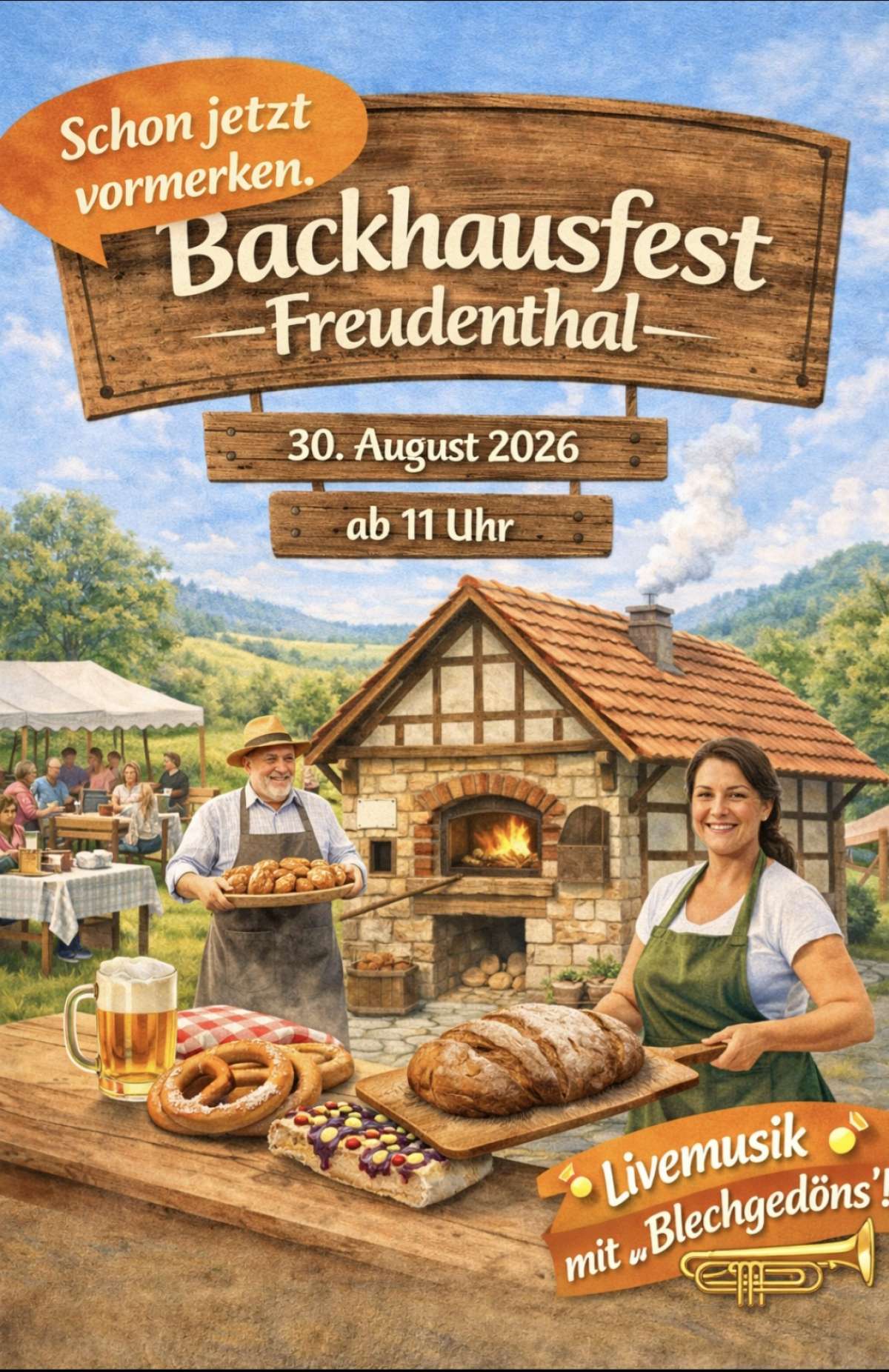 Großes Bild schließen! Backhausfest
