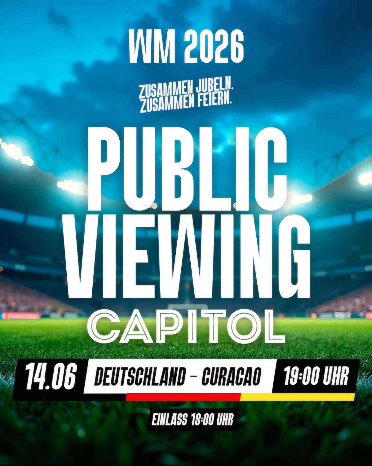 Public Viewing Deutschland vs Curaçao