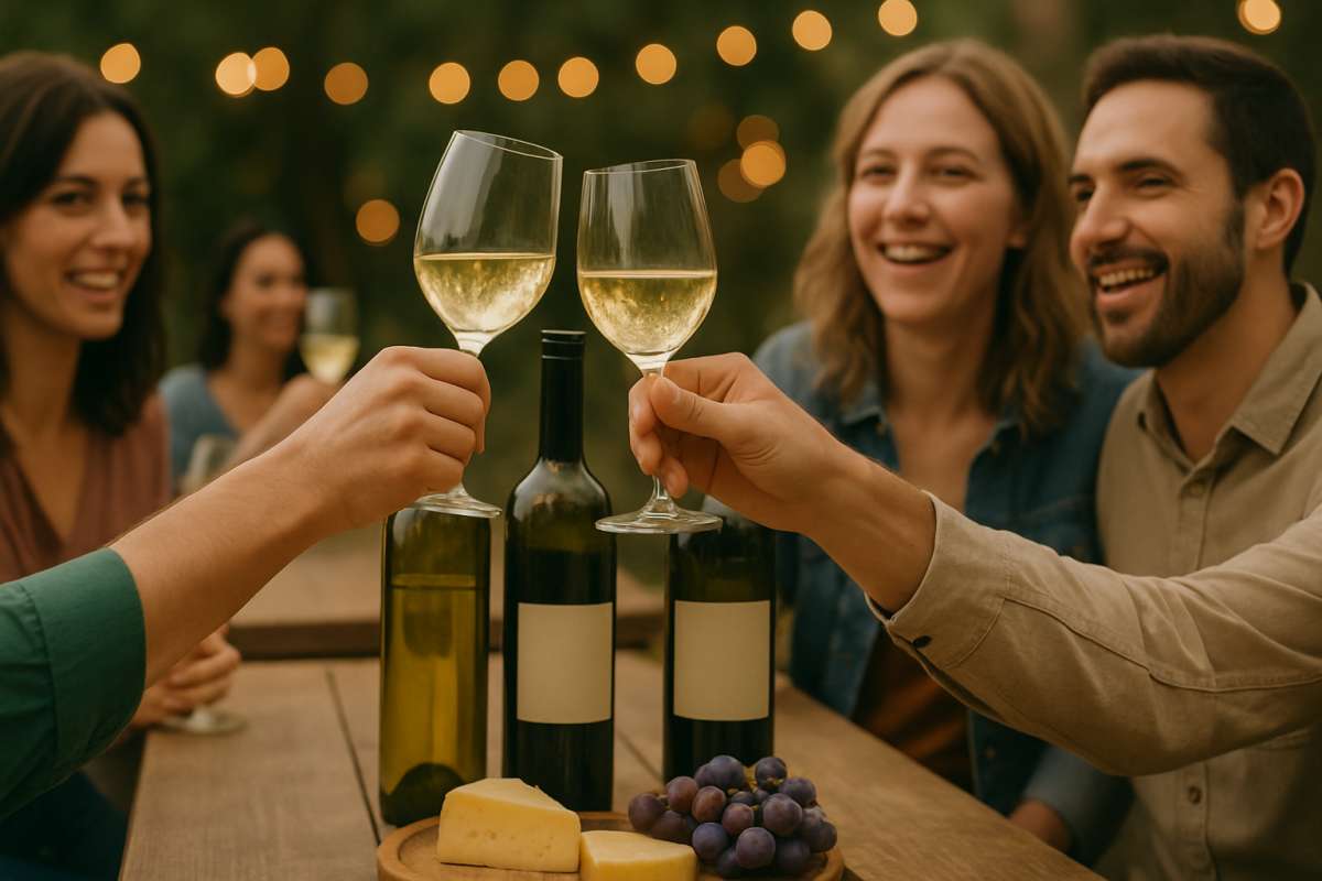 Großes Bild schließen! Weinfest an der Sandkaute Bad Zwesten