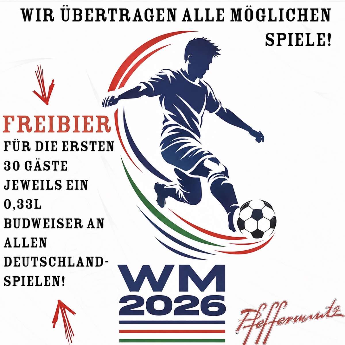 Großes Bild schließen! Public Viewing WM 2026: Irak – Norwegen