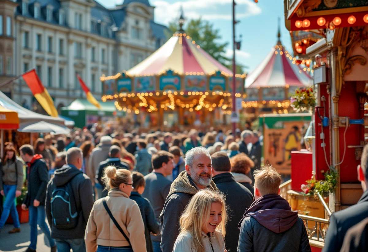 Großes Bild schließen! Landauer Kram- und Viehmarkt