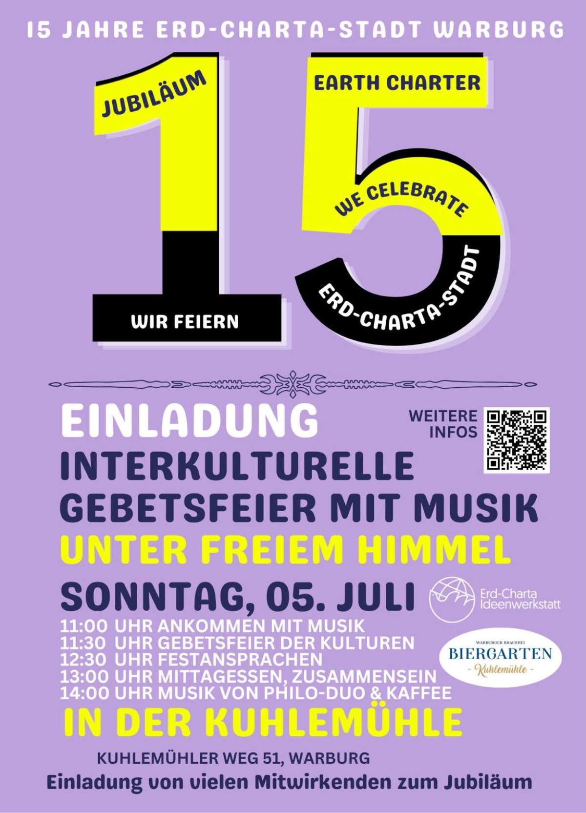 15 Jahre Erd-Charta-Stadt Warburg – Interkulturelle Gebetsfeier