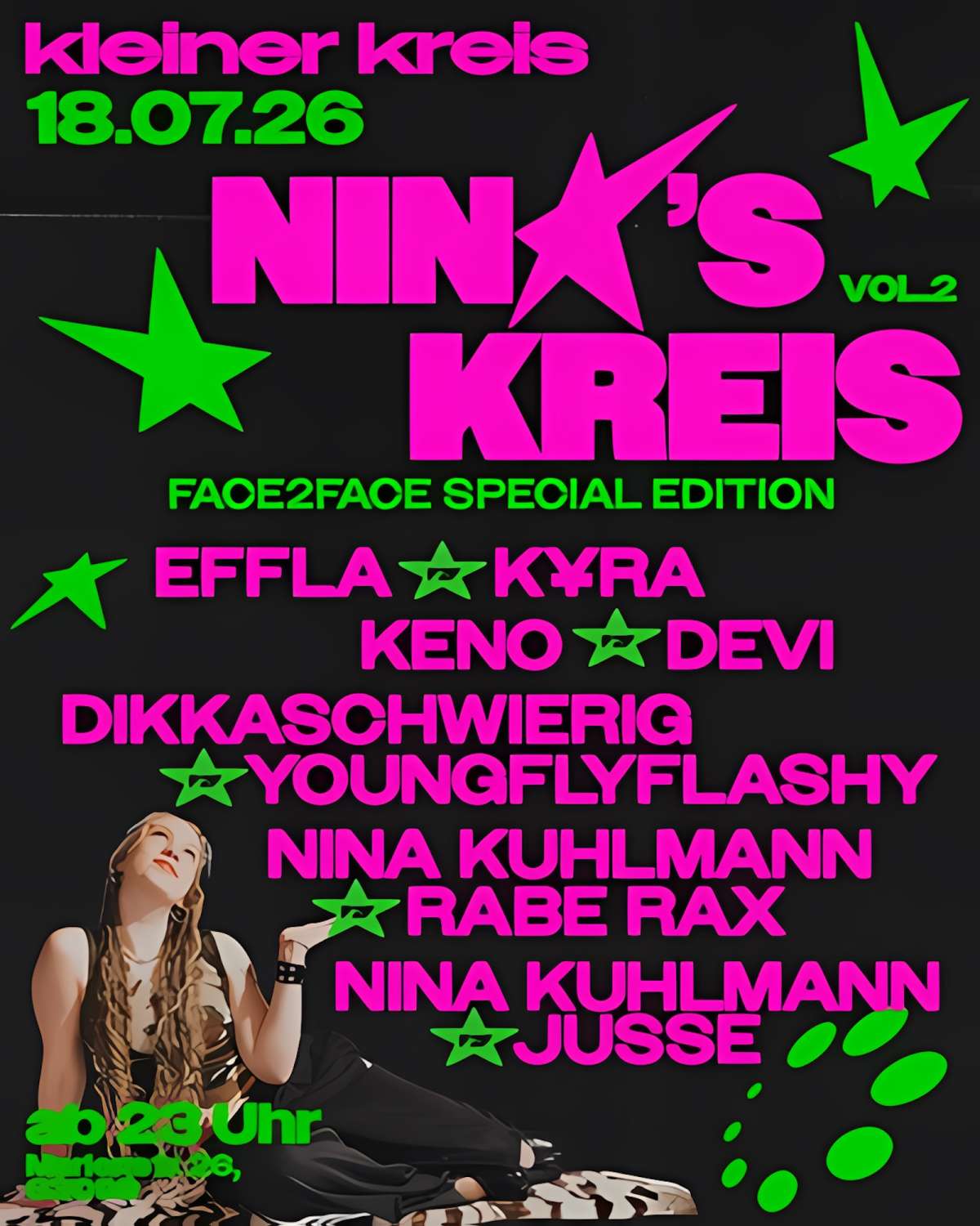 Großes Bild schließen! Nina's Kreis – f2f edition