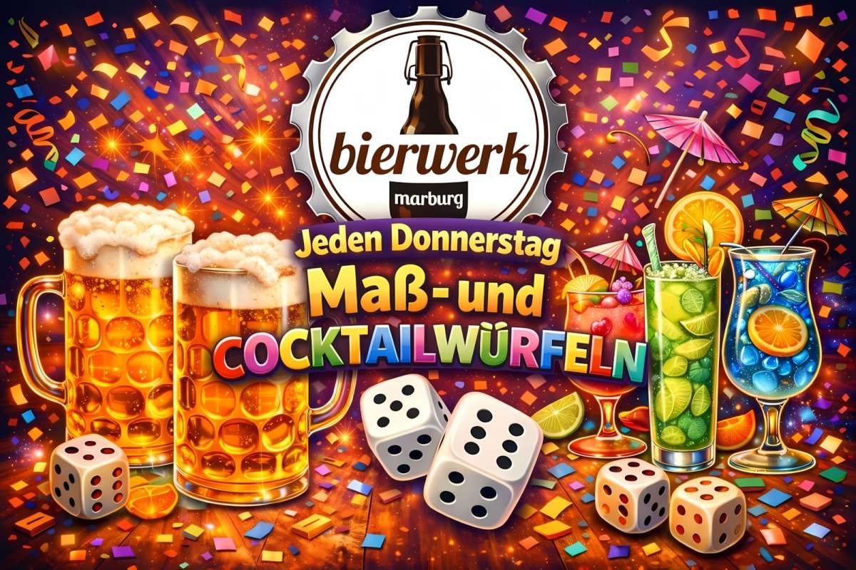 Großes Bild schließen! Mas- und Cocktailwuerfeln