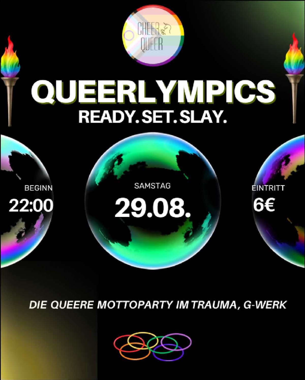 Großes Bild schließen! CHEER QUEER goes Queerlympics