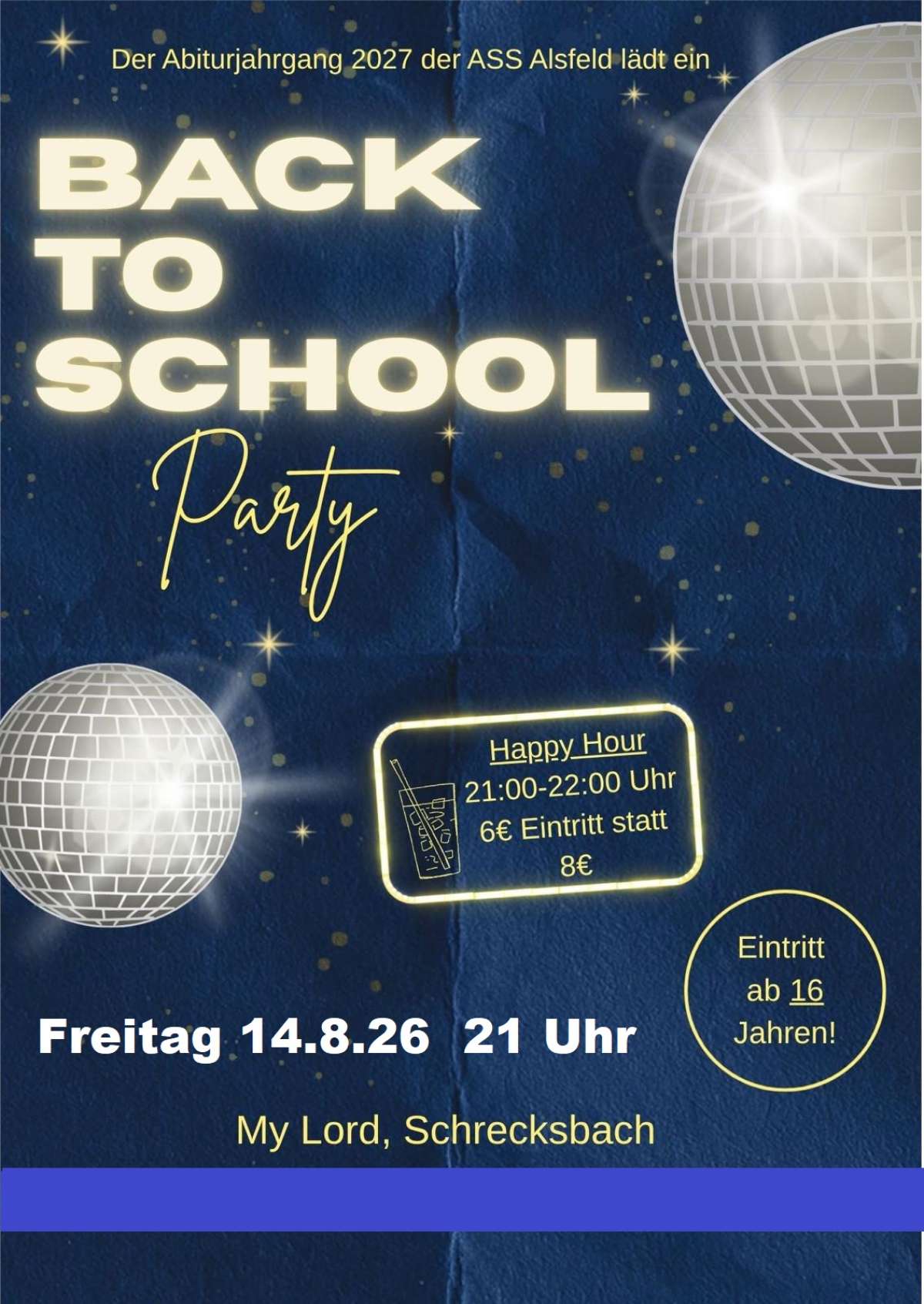 Großes Bild schließen! Back To School Party