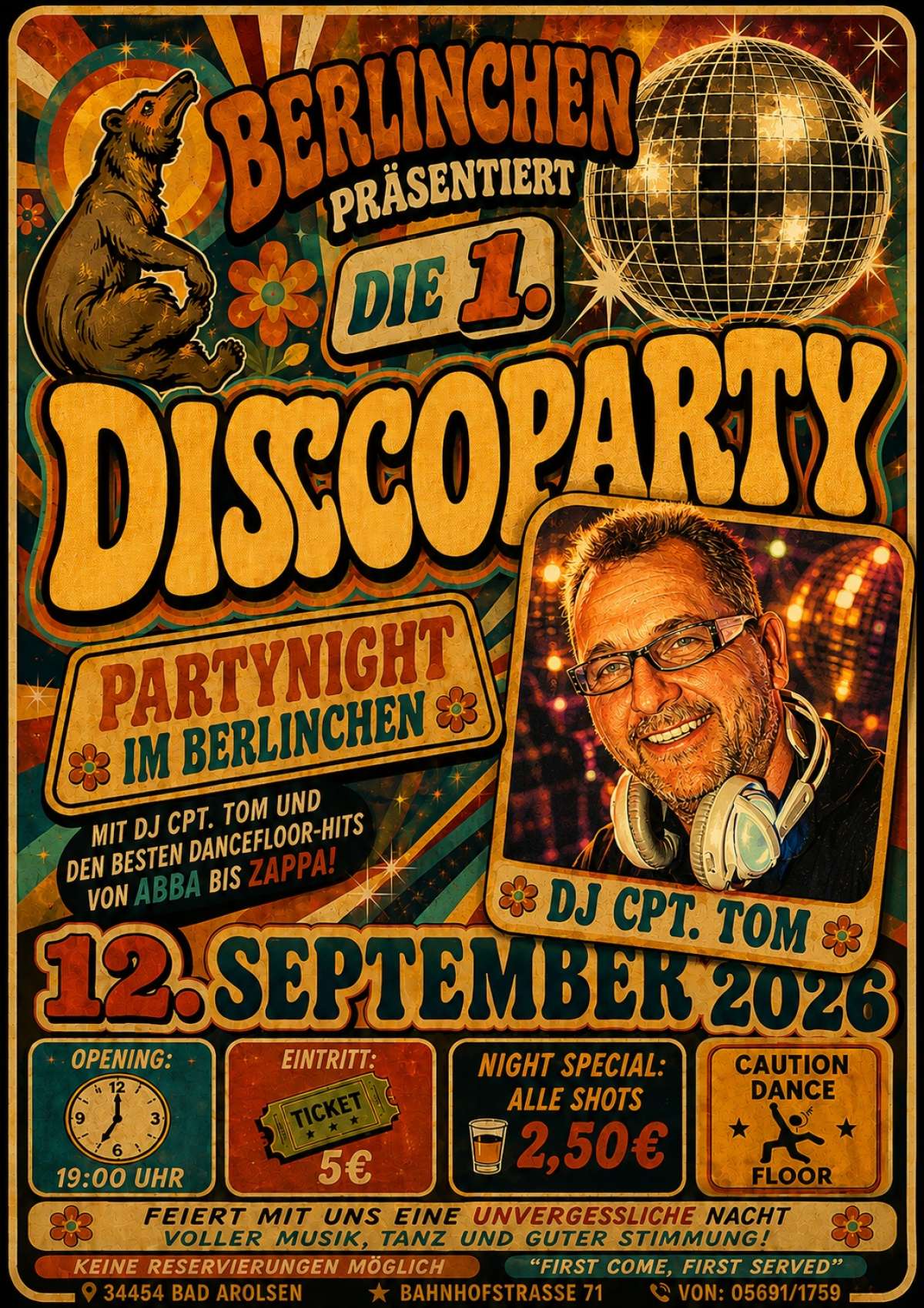 1. Disccoparty im berlinchen – DJ Cpt Tom