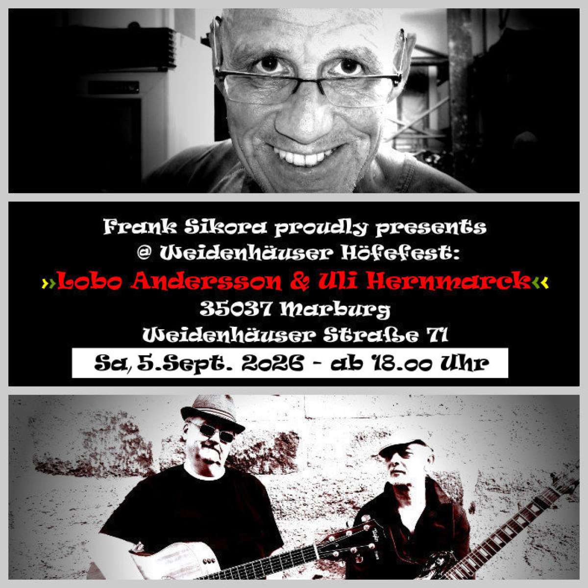 Höfe-Fest 2o26 in Weidenhausen – Lobo Andersson & Uli Hernmarck