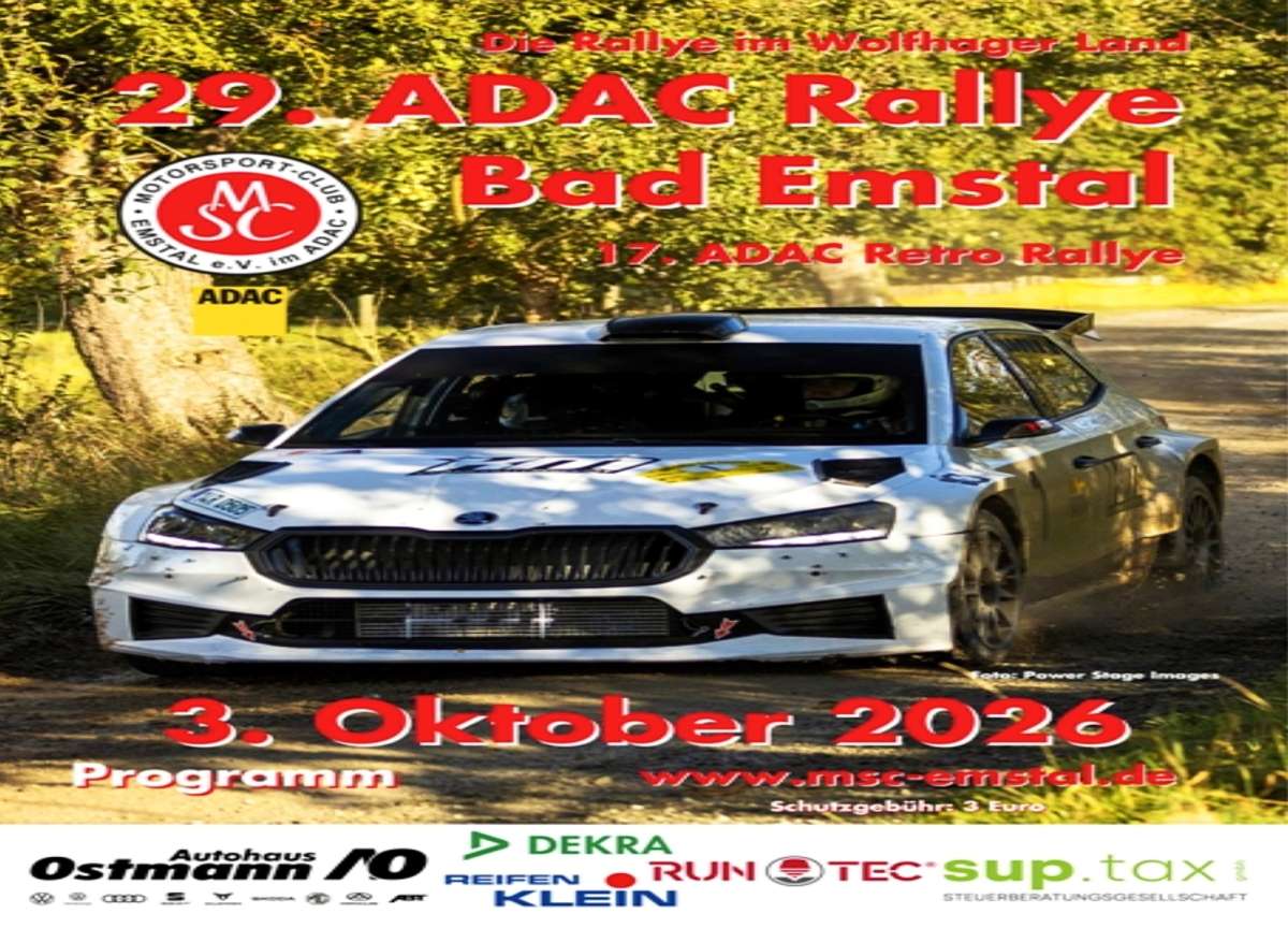 29. ADAC Rallye Bad Emstal 2026