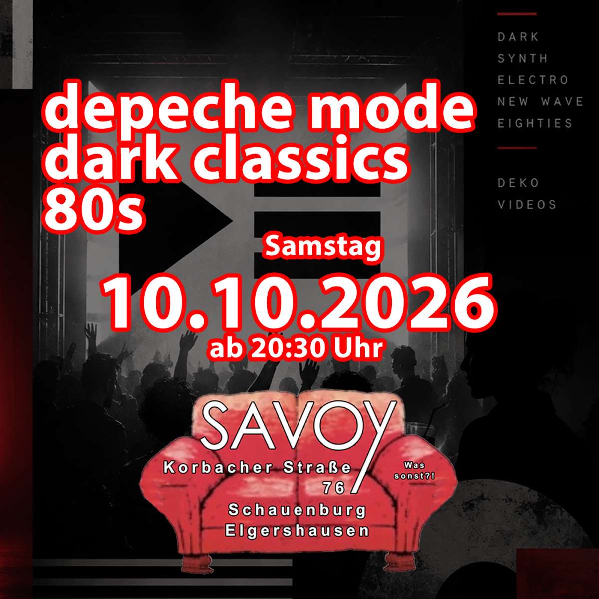 Depeche Mode, Dark Classics und 80s – Scanner
