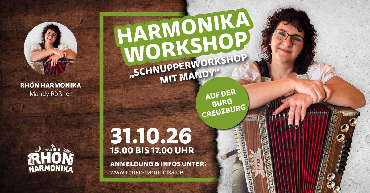 Steirische Harmonika zum Anfassen - Schnupper-Workshop – Mandy Rößner - Rhön Harmonika