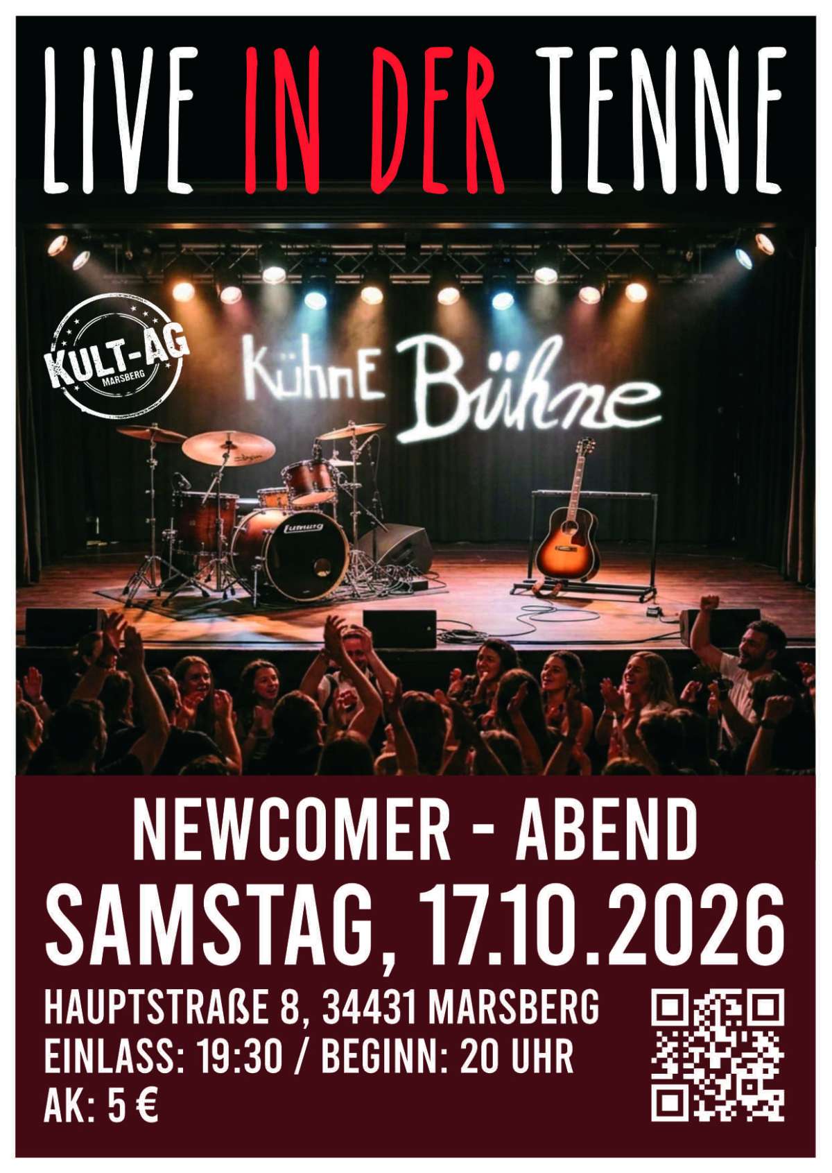 Kühne Bühne - Live in der Tenne – Nachwuchskünstler und Musiker aus dem heimischen Raum