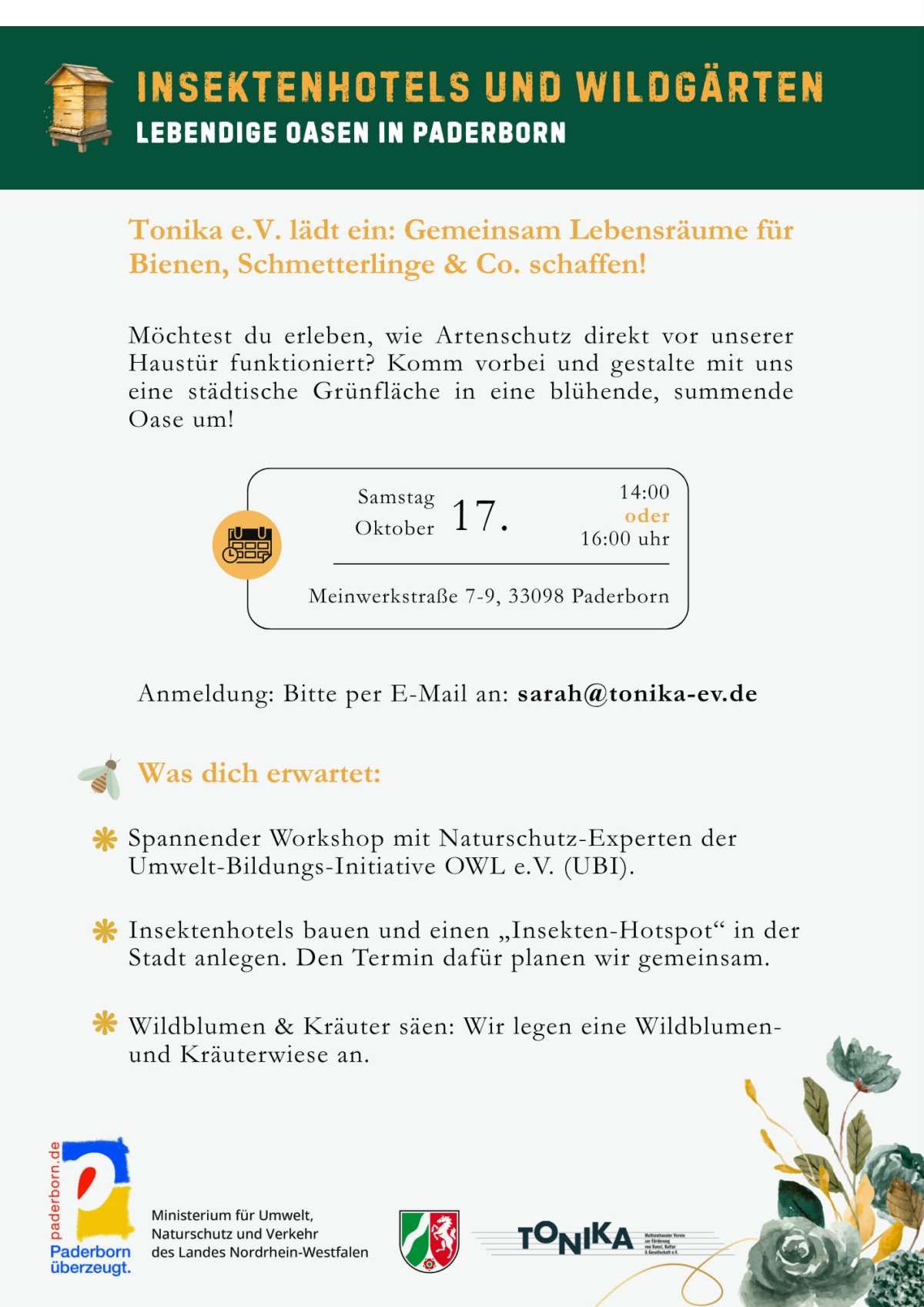 Insektenhotels und Wildgärten - lebendige Oasen in Paderborn