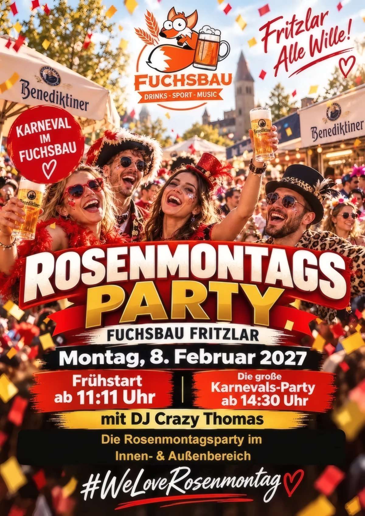 Rosenmontags Party – DJ Crazy Thomas