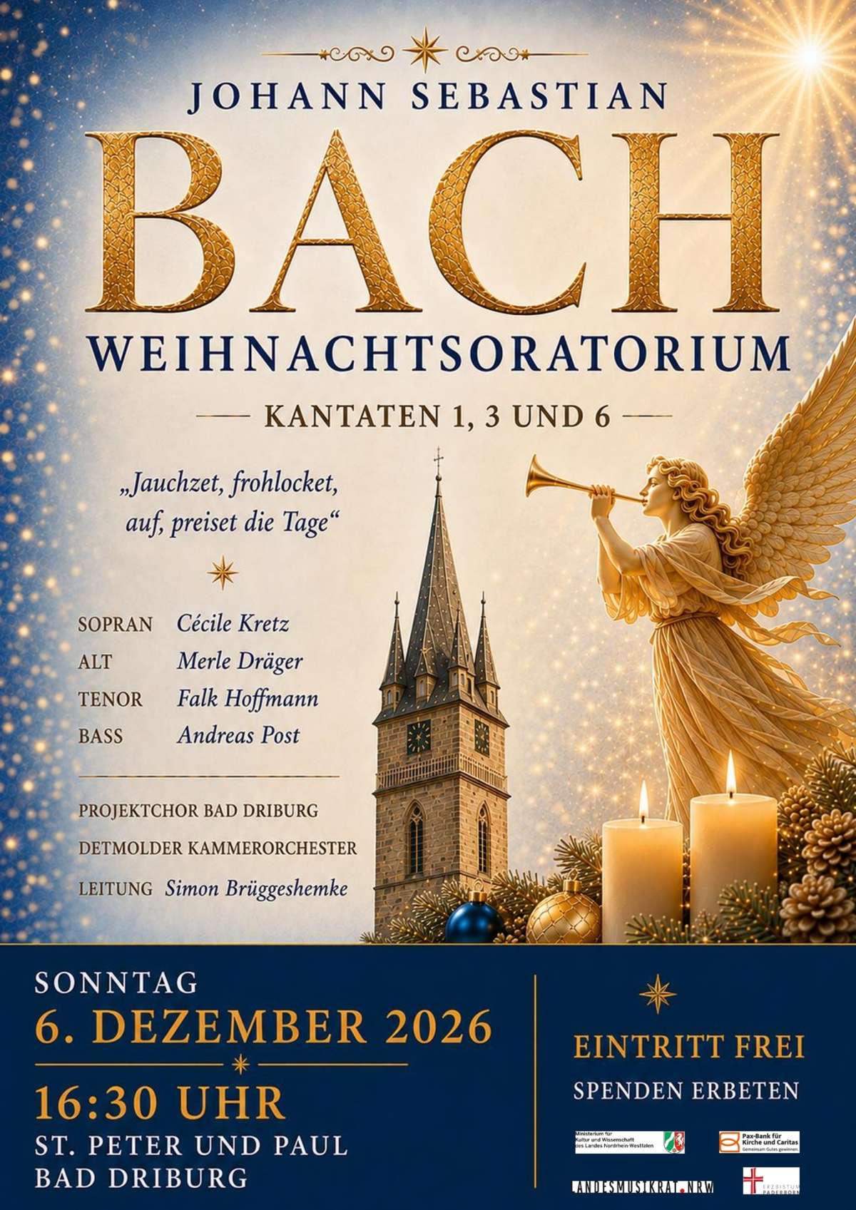 Bachs Weihnachtsoratorium in Bad Driburg – Projektchor Bad Driburg